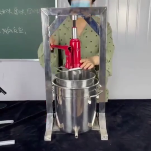 Stainless Steel Manual Grape Press – Home Wine Making Equipment: Fruit Crusher & Juice Extractor for Winemaking