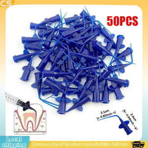 50Pcs Disposable Irrigation Tips Dental Flexible Composite Resin Rinse Soft Tip