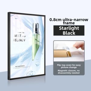 Magnetic Openable Aluminum Frame 4-slot