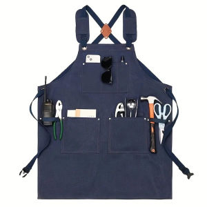 Tạp Dề Làm Việc Bằng Vải Bền Bỉ Đa Chức Năng Với Túi Đựng Dụng Cụ Thắt Lưng Có Thể Điều Chỉnh Thoải Mái Dọn Dẹp/lưu Trữ Không Tay