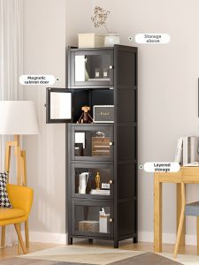 YIPINYUANZHU | Floor-standing Wall-mounted Storage Display Bookcase