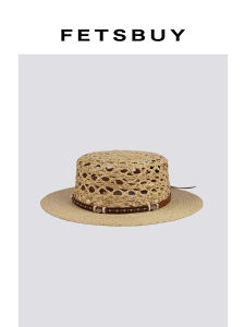 Summer Suitable Rafia Straw Handmade Ventilated Open-Top Casual Hat