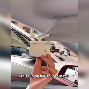 BHQ Car Clip Fan Mini Portable Outdoor Clip Umbrella Fan 360° Rotatable 100 Speed Waist Clip Electric Fan