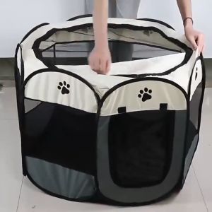 Portable Playpen Folding Cat Pet Tent Dog Cage House Dog Cat Tent Puppy Kennel kucing Sangkar cat cage