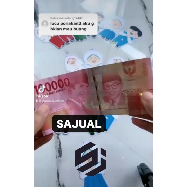 SAJUAL - Amplop Peluk Anak Sekolah 1 Pack isi 12 PCS - Amplop Lebaran 2023 - Amplop THR Idul Fitri - Angpao Ampao Terbaru Viral