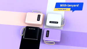 [3CCC] 4-in-1 Power Bank 20000mAh Four Cables Type-C Android IPh USB-C Micro USB A Compact Adaptor