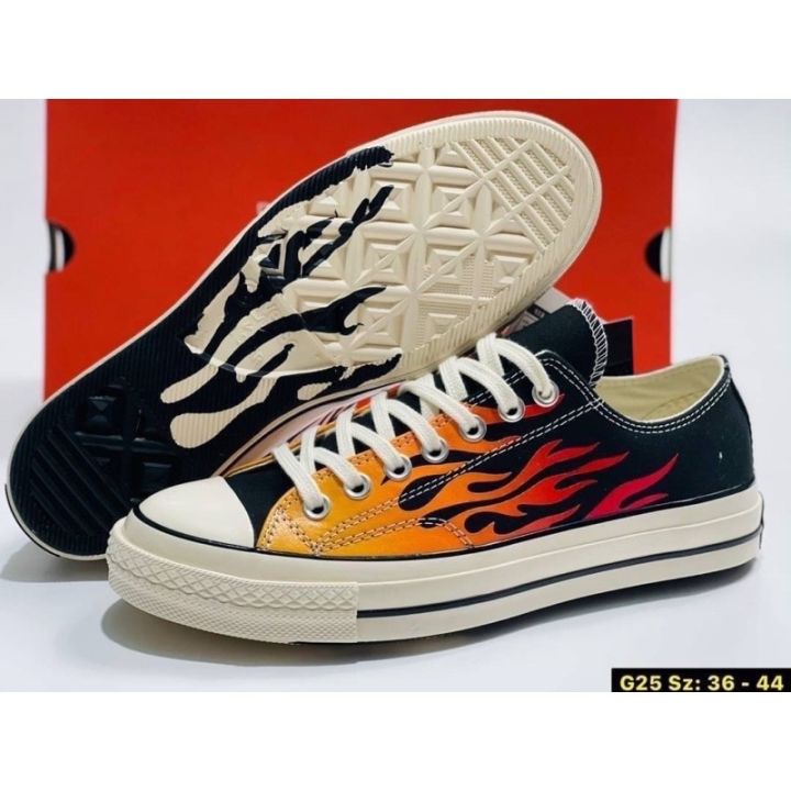 converse chuck flame