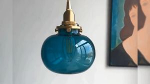 Modern Droplights Simple Nordic Glass Bedroom Living Room Bar Lights Decoration Chandelier Ceiling Light Led Hanging Lights Dining Pendant Light