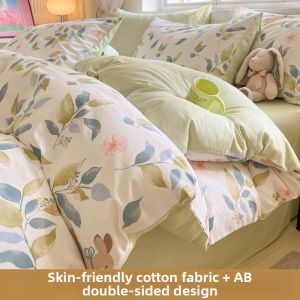 NAIYOUCHENG | Cartoon 100 Cotton Bedding Set
