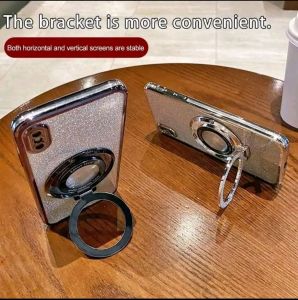 Casing Oppo Infinix Smart 5 Soft Case Casing Standing 360° Gliter Magsafe Terbaru