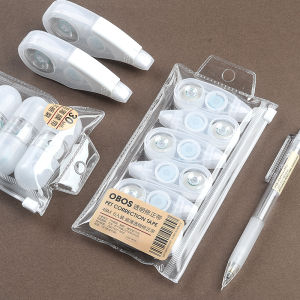 Mini Correction Tape Transparent Film Student Stationery Supplies Cute Simple Design Fresh Style Error Correction Tape