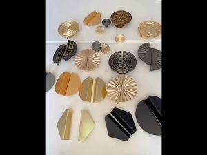 2pcs Half Moon Drawer Pulls Aluminum Alloy Cabinet Handles Furniture Decorations