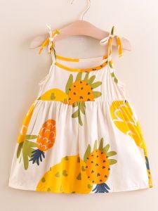 Summer Cotton Silk Dress Girls Nightgown Baby Skirt One Two Three Years out of Stock Liquidation Special Price Korean Style A-Line Skirt
