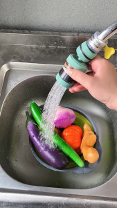 LAIMA 6 Layer Filtration Faucet Filter 360°Degrees Water Saving Kitchen Splash Proof Water Purifier Filtration Universal Kitchen Activated Filter