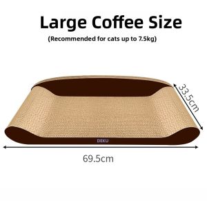 Large Size Wear-Resistant Cat Scratching Board Cat Couch Bed Fur-Friendly Non-Shedding Cat Toy Luxury Chair Design