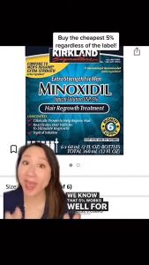 1 Original Kirkland Minoxidil 5% with FREE LCLT AND DROPPER(1 month supply) Hair Grower Beard Grower