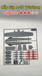Mô hình kit lắp ráp máy bay cường kích A-10