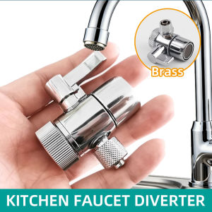 Kitchen 0.65cm Brass Water Filter Faucet Diverter Home Kitchen Sink Faucet Tap Adapter Valve Hose Connector Water Faucet Splitter