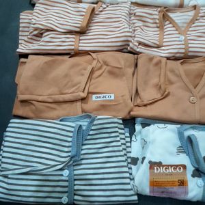Digico Popok Tali Bayi Newborn Murah SNI Isi 6 Pcs Cokelat & Abu-abu