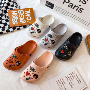 Summer Outdoor Sandals Womens Cartoon Fashion Anti-slip Couple Hole Hole Shoes Breathable Lightweight EVA Flat Heel Sandals