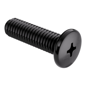 qd | Black 304 Stainless Steel Cross Recessed Flat Head Thin Large Flat Head Screws