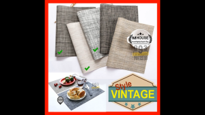 Khăn Lót Chén Dĩa Vintage Kiểu Nhật 45x30cm Khăn Lót bàn Ăn Khăn Ăn