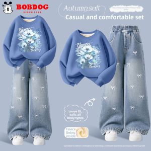 Bobdog | Plush Thermal Girls Clothing Set