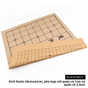 Bảng Cờ Vây Dày Gấp Hai Mặt Bằng Da Mềm Vải Lông Cừu Cờ Cờ Tướng Cờ Cờ Chiến Thuật Dày Hơn Chất Lượng Cao Cờ Vây