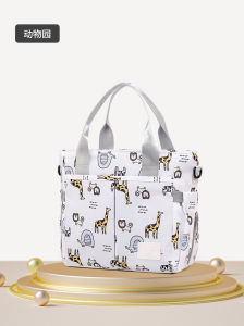 Mid-Point Bag Womens Oxford Cloth Mummy Bag Minimalist Easiest for Match Crossbody Bag Shoulder Handbag Portable Baby Diaper Bag