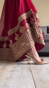 [PRE-ORDER] Ready Made Pure Fox Georgette With Embroidery Sequence Work Suit (10-15days delivery)