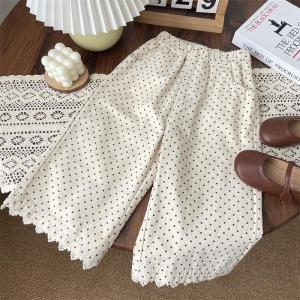 Quần Ống Rộng Kẻ Sọc Thường Ngày Cho Bé Gái Quần Dài Thẳng Phong Cách Hàn Quốc Mùa Xuân Thu Quần Áo Trẻ Em Mới Về