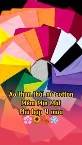 Áo Thun Thái Nữ [Mã A38] Form Vừa 40~60kg Cotton 100%Mềm Mịn Mát [FUTURE]