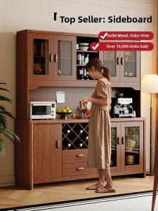 FANLUOWEI | Vintage Solid Wood Sideboard Storage Cabinet
