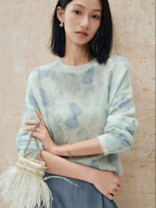 SUSHE | Dopamine Style Hand-Dyed Wool Knit Sweater