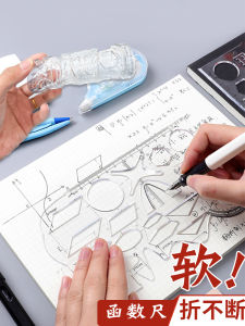 Multi-Functional Soft Ruler for High School Geometry Shapes Middle School Drawing Ruler Specialized for High School Students