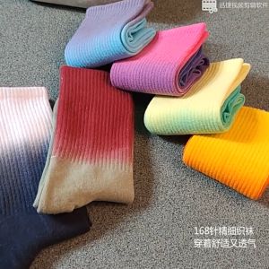 Kaos Kaki Wanita Gradient Women Long Socks ASCH86