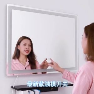 Three-color Led Bathroom Mirror Three-color 3xplosion-proof Touch 400mm*600mm