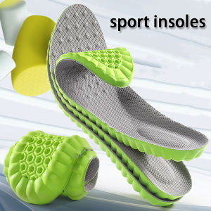 Mens and Womens Sports Shock Absorbing Insole Outdoor Running Insoles Soft elasticity Sole Breathable Comfortable Insoles
