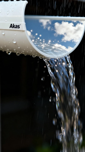 Talang Air PVC 1/2 Lingkaran / Oval 6 Inch 4M – Lentur Gak Pecah – Plhn Tukang u/ Atap Anti Bocor