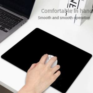 Anti-Slip Black Mouse Pad - Precision Control for Work & Gaming (2 Size)