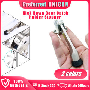 Mini Door Stopper Zinc Alloy Kick Down Heavy Duty Home Door Foot Catch Holder