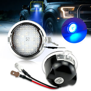 2X LED Pathway Lighting CANBUS Under Side Mirror Puddle Light for Ford Edge Ranger Mondeo Fusion Flex Explorer Taurus Expedition