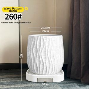 MENGMIAN | Thick Durable Large Premium Plastic Flower Pot