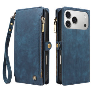 PU Leather Phone Case for IPhone 17e 16 15 14 13 12 11Pro Max Plus Mini with Card Slots Magnetic Flip RFID Blocking Wallet Cover