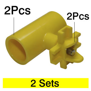 2Pcs/Lot poultry automatic water feeder bucket wall drilling nipple drinking spout set straight pipe three-way water dispenser