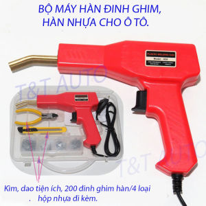 Bộ máy hàn đinh ghim nhựa xe hơi chất lượng cao kèm dụng cụ và 4 loại ghim hàn. Máy Hàn Nhựa Với Bảo Hành - Lazada
