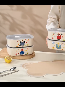 PP + 304 Stainless Steel Family Lunch Box | Student Food Storage Container Bento Bekas Makanan 304不锈钢饭盒