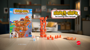 Mattel Games - Beaver Building Fun Game For Family Nights Game Nights Travel & Camping For 2-4 Players 6 And Up