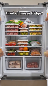 Nipiin Refrigerator Storage Box For Food Fresh-Keeping Transparent Meat Fruit Preservation Container with Cover Food-Grade Sealed Box