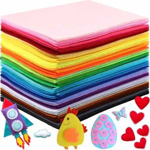 40pcs Vibrant Craftsmanship Felt - A Soft Non Woven Durable Process Material Suitable For Diy Sewing Splicing School Projects Ho